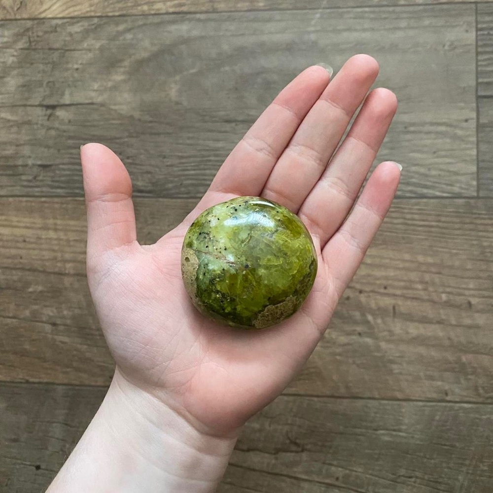 Green Opal Palmstone